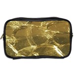 Gold Bar Golden Chic Festive Sparkling Gold  Toiletries Bags 2-Side Back