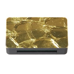 Gold Bar Golden Chic Festive Sparkling Gold  Memory Card Reader With Cf by yoursparklingshop