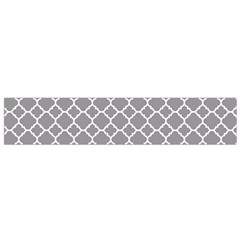 Grey Quatrefoil Pattern Flano Scarf (small) by Zandiepants