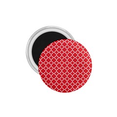 Poppy Red Quatrefoil Pattern 1 75  Magnet by Zandiepants