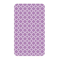 Lilac purple quatrefoil pattern Memory Card Reader (Rectangular)