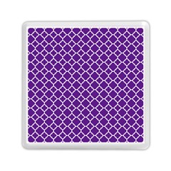 Royal Purple Quatrefoil Pattern Memory Card Reader (square) by Zandiepants