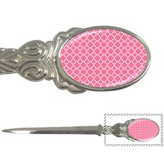 Soft Pink Quatrefoil Pattern Letter Opener by Zandiepants