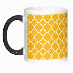 Sunny Yellow Quatrefoil Pattern Morph Mug by Zandiepants