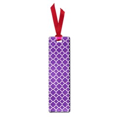 Royal Purple Quatrefoil Pattern Small Book Mark by Zandiepants