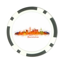 Barcelona City Art Poker Chip Card Guards (10 Pack)  by hqphoto