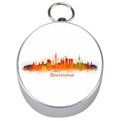 Barcelona City Art Silver Compasses