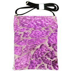 Festive Chic Pink Glitter Stone Shoulder Sling Bags by yoursparklingshop