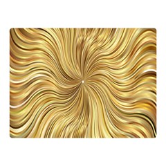 Chic Festive Elegant Gold Stripes Double Sided Flano Blanket (mini)  by yoursparklingshop