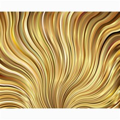 Gold Stripes Festive Flowing Flame  Collage 8  X 10 