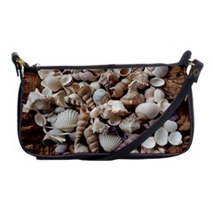 Tropical Sea Shells Collection, Copper Background Shoulder Clutch Bags by yoursparklingshop