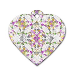 Geometric Boho Chic Dog Tag Heart (one Side) by dflcprints