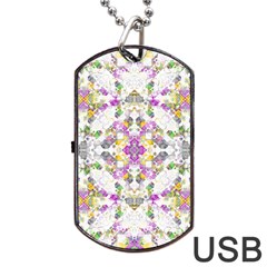 Geometric Boho Chic Dog Tag Usb Flash (two Sides)  by dflcprints