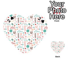 Lovely Valentine s Day Pattern Playing Cards 54 (heart) 