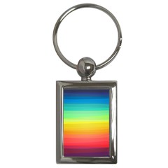 Sweet Colored Stripes Background Key Chains (rectangle) 