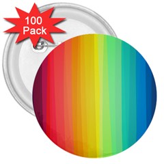 Sweet Colored Stripes Background 3  Buttons (100 Pack)  by TastefulDesigns