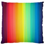 Sweet Colored Stripes Background Large Flano Cushion Case (One Side) Front