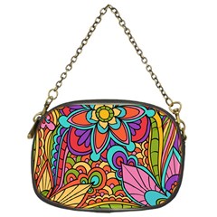 Festive Colorful Ornamental Background Chain Purses (one Side)  by TastefulDesigns