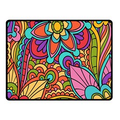 Festive Colorful Ornamental Background Fleece Blanket (small) by TastefulDesigns