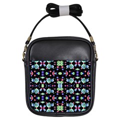 Multicolored Galaxy Pattern Girls Sling Bags by dflcprints