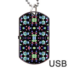 Multicolored Galaxy Pattern Dog Tag Usb Flash (one Side) by dflcprints