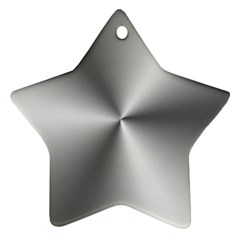 Shiny Metallic Silver Ornament (star) 