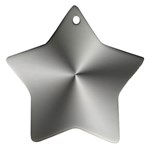 Shiny Metallic Silver Ornament (Star)  Front