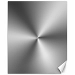 Shiny Metallic Silver Canvas 16  x 20   15.75 x19.29  Canvas - 1