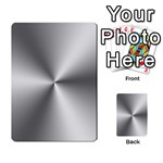 Shiny Metallic Silver Multi-purpose Cards (Rectangle)  Front 8