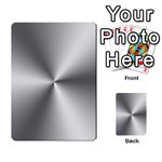 Shiny Metallic Silver Multi-purpose Cards (Rectangle)  Back 29