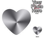 Shiny Metallic Silver Multi-purpose Cards (Heart)  Back 54