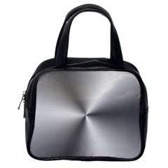 Shiny Metallic Silver Classic Handbags (one Side) by yoursparklingshop