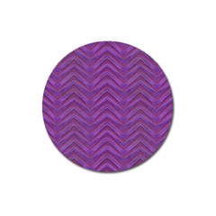 Grunge Chevron Style Magnet 3  (round) by dflcprints