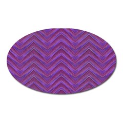 Grunge Chevron Style Oval Magnet by dflcprints