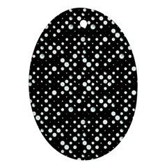 Galaxy Dots Oval Ornament (two Sides) by dflcprints