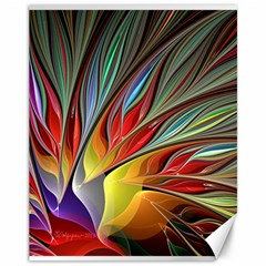 Fractal Bird Of Paradise Canvas 11  X 14  by WolfepawFractals