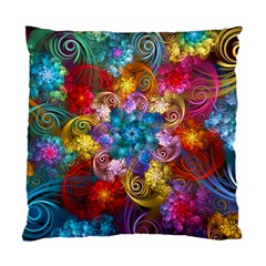 Spirals And Curlicues Standard Cushion Case (one Side) by WolfepawFractals