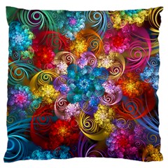 Spirals And Curlicues Large Cushion Case (one Side)