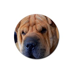 Shar Pei / Chinese Shar Pei Rubber Round Coaster (4 pack) 