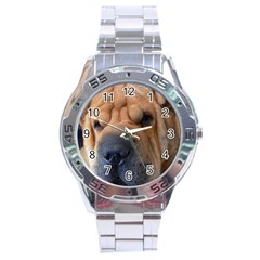 Shar Pei / Chinese Shar Pei Stainless Steel Analogue Watch