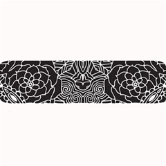 Mariager, Bold Flower Design, Black & White Large Bar Mat by Zandiepants