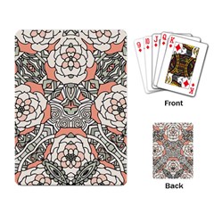 Petals in Vintage Pink, Bold Flower Design Playing Cards Single Design