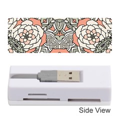 Petals in Vintage Pink, Bold Flower Design Memory Card Reader (Stick)