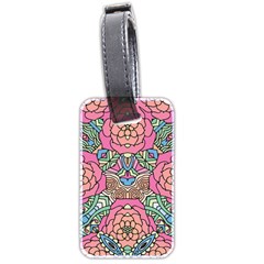 Petals, Carnival, Bold Flower Design Luggage Tag (two Sides) by Zandiepants