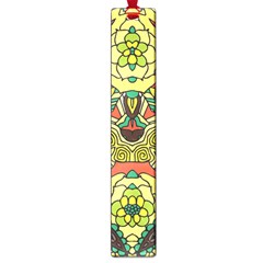 Petals, Retro Yellow, Bold Flower Design Large Book Mark by Zandiepants