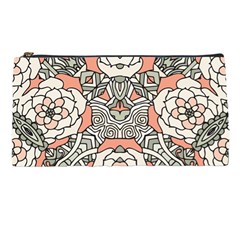 Petals in Vintage Pink, Bold Flower Design Pencil Case