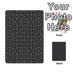 Black And White Ethnic Sharp Geometric  Multi-purpose Cards (rectangle) 