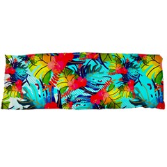 Watercolor Tropical Leaves Pattern Body Pillow Case Dakimakura (two Sides) by TastefulDesigns