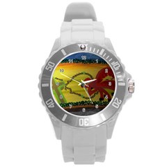 Les Couleurs Unisex Plastic Sport Watch (large)  By Jocelyn Apple/appleartcom by appleartcom