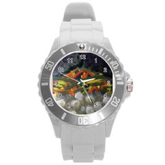 La Tristesse Unisex Plastic Sport Watch (large) By Jocelyn Apple by appleartcom